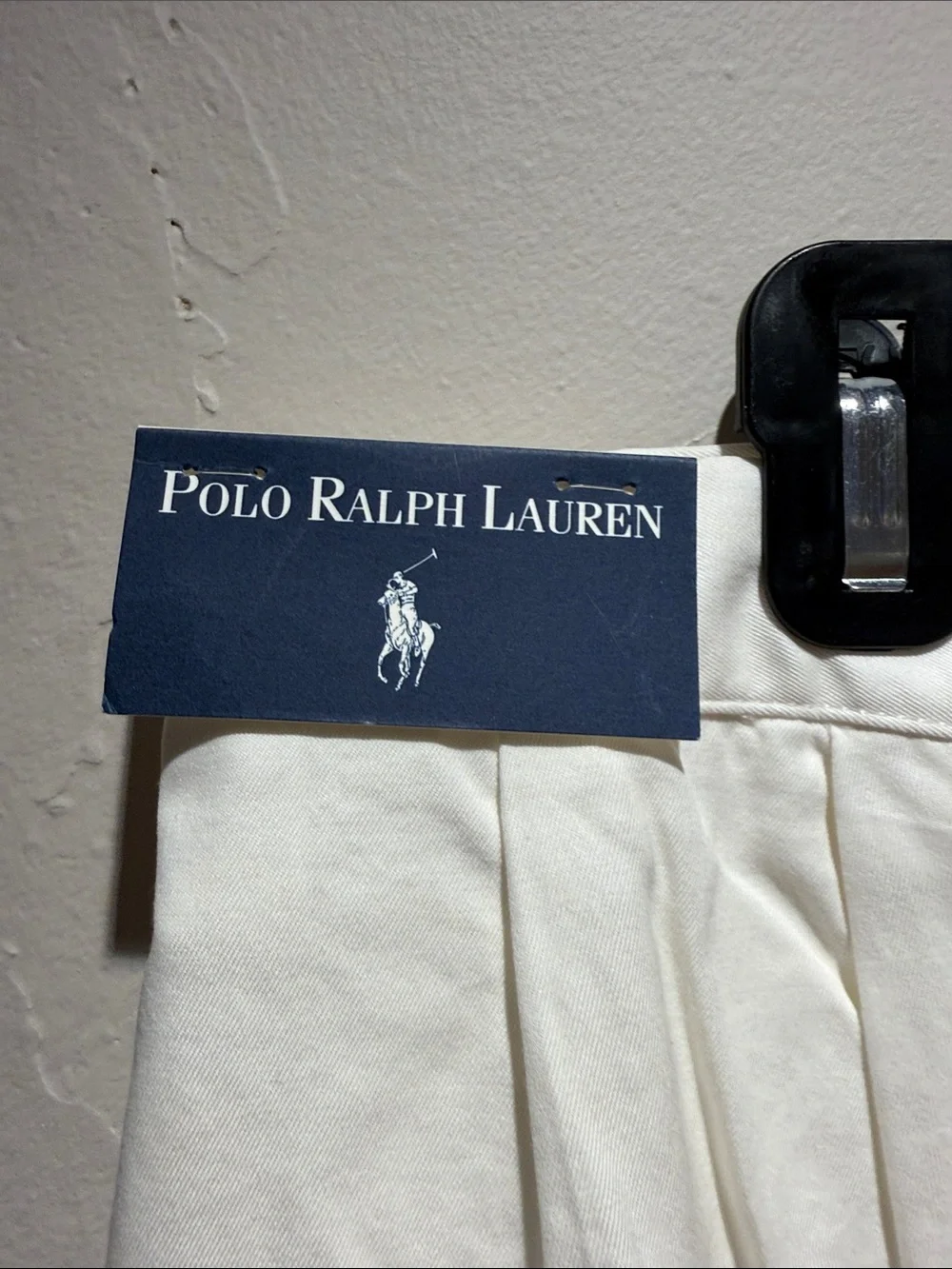 Ralph Lauren Cream Pleated Men’s Dress Trousers